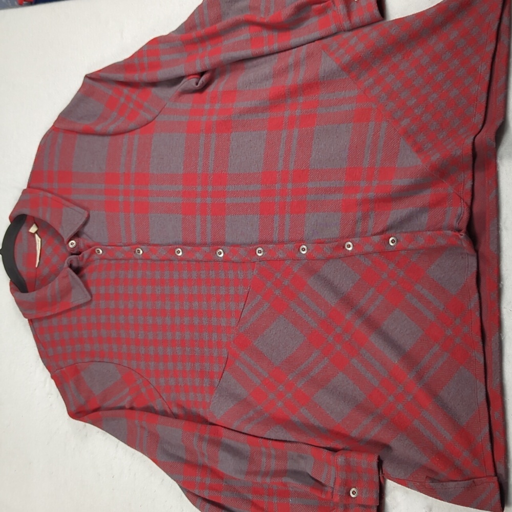 Soft Surroundings Paramour Long Sleeve Fleece Button-up Tunic Top Women's 1X - Picture 2 of 7